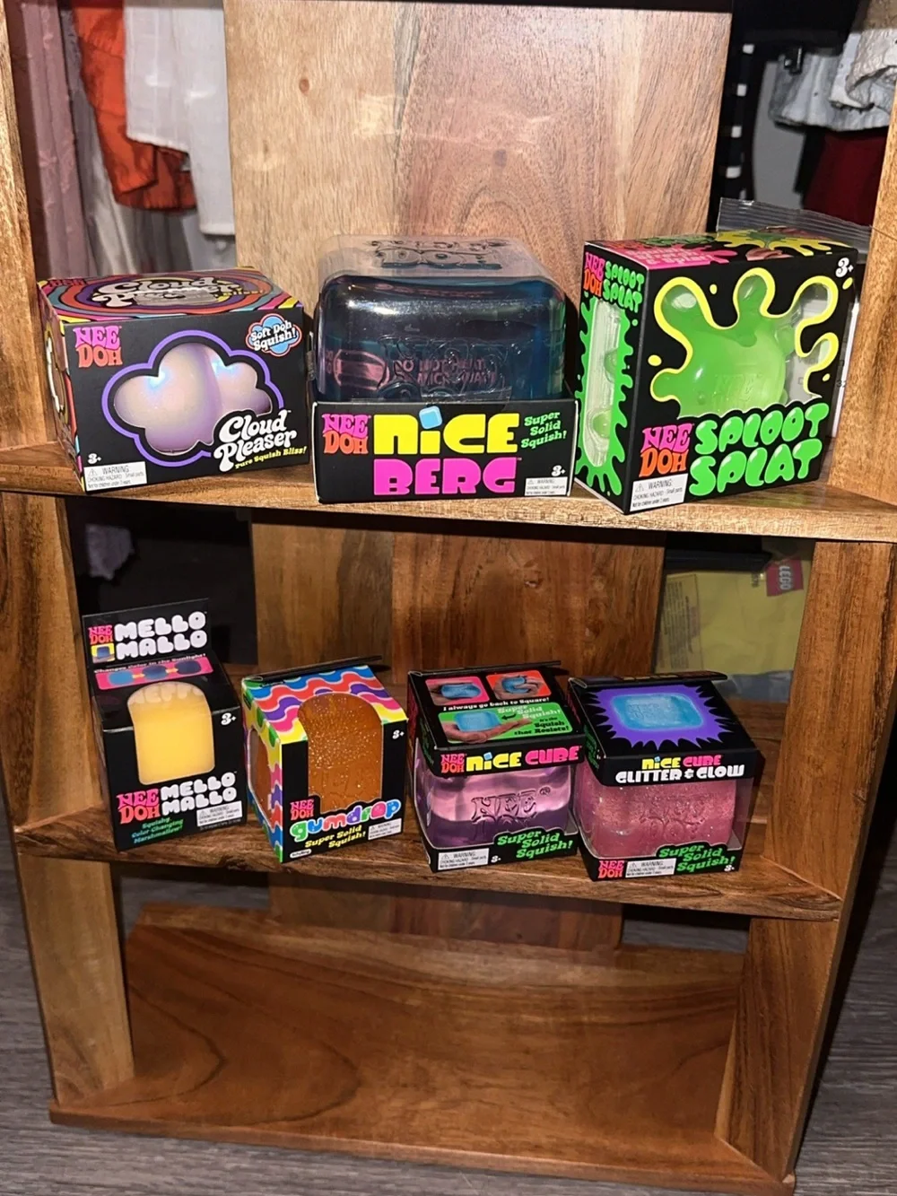 NeeDoh Squeeze Toys Nee Doh BUNDLE Berg cloud pleaser mello mallo glow gumdrop